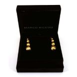 A pair of 18ct textured yellow gold Marco Bicego Africa Collection ear pendants, l. 5.6 cm, 8.3 gms,
