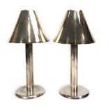 A pair of Fink silver plated carriage type tealight lamps, h. 28.5 cm (2)