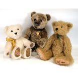 Three collectable fully jointed bears by Deans, Charlie Bears and Merrythought (3)