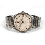 A gentleman's stainless steel F300 electric chronometer wristwatch by Omega, the circular dial