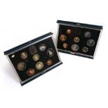 Two Royal Mint proof coin sets for 1983 and 1986 (2)