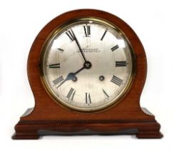 A 20th century mantel clock retailed by HL Brown & Son of London & Sheffield, the Empire movement