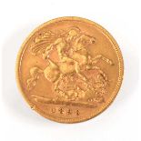 A Victorian half sovereign dated 1898