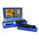A collection of Hornby Dublo OO gauge items including a Bristol Castle loco, a part passenger