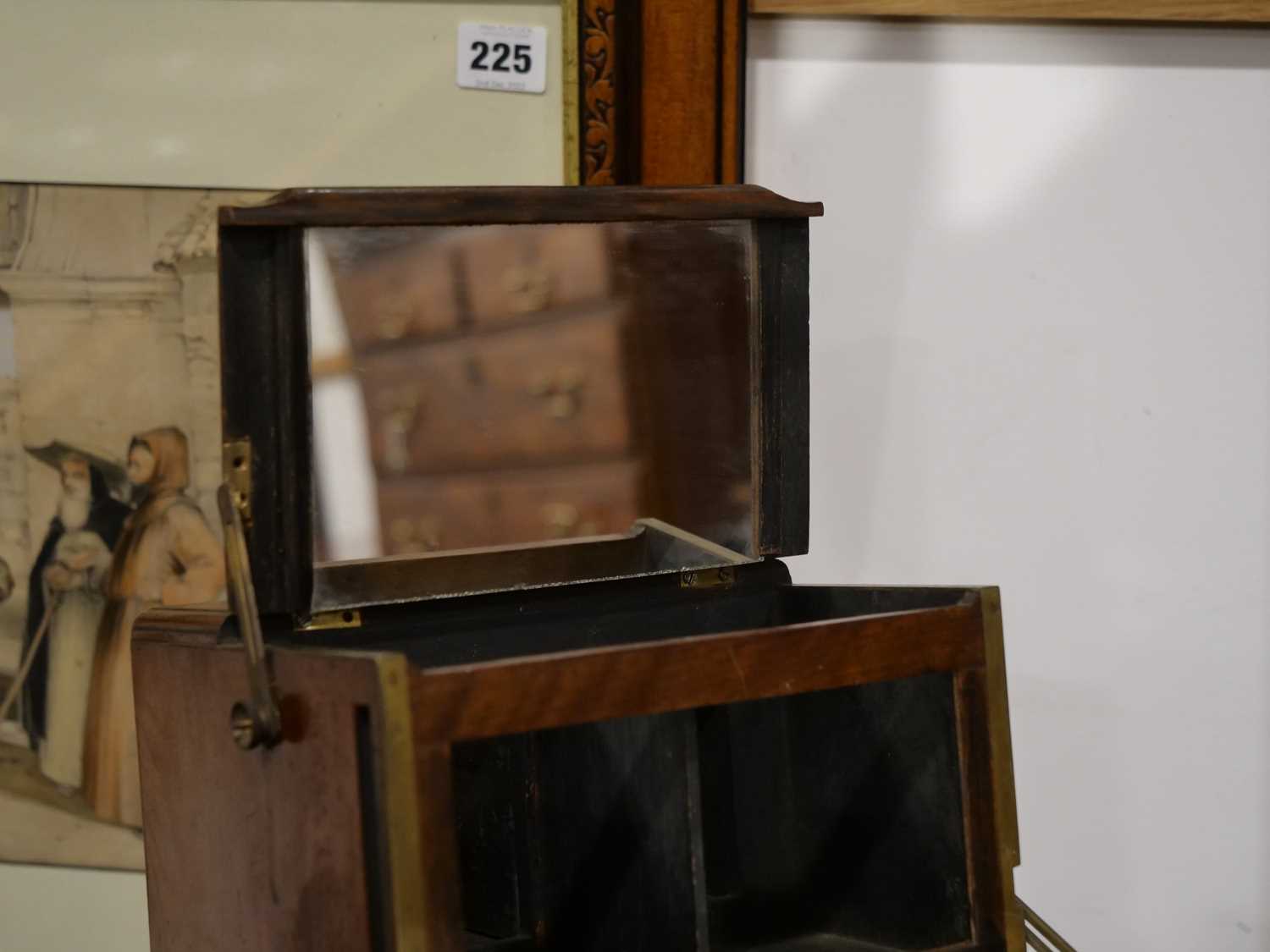 A Negretti & Zambra stereoscopic table viewer, the mahogany box with twin eye shields and ivory - Bild 24 aus 26