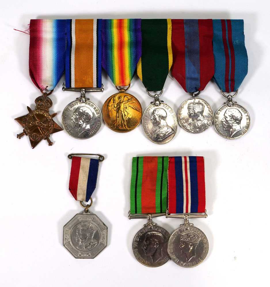 A group of six medals awarded to 70006 Serjeant Thomas Hopper Royal Engineers including 1914-1915