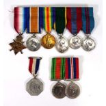A group of six medals awarded to 70006 Serjeant Thomas Hopper Royal Engineers including 1914-1915