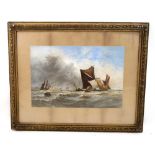 After Thomas Bush Hardy (1842-1897),'On the Medway',coloured reproduction, 31.5 x 51.5 cm, and a
