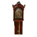 Jan Hermelink of Amsterdam, an 18th century Dutch wall clock, the movement striking on two bells,