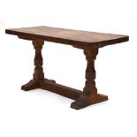 Robert 'Mouseman' Thompson of Kilburn, an oak occasional table of rectangular form, bearing the