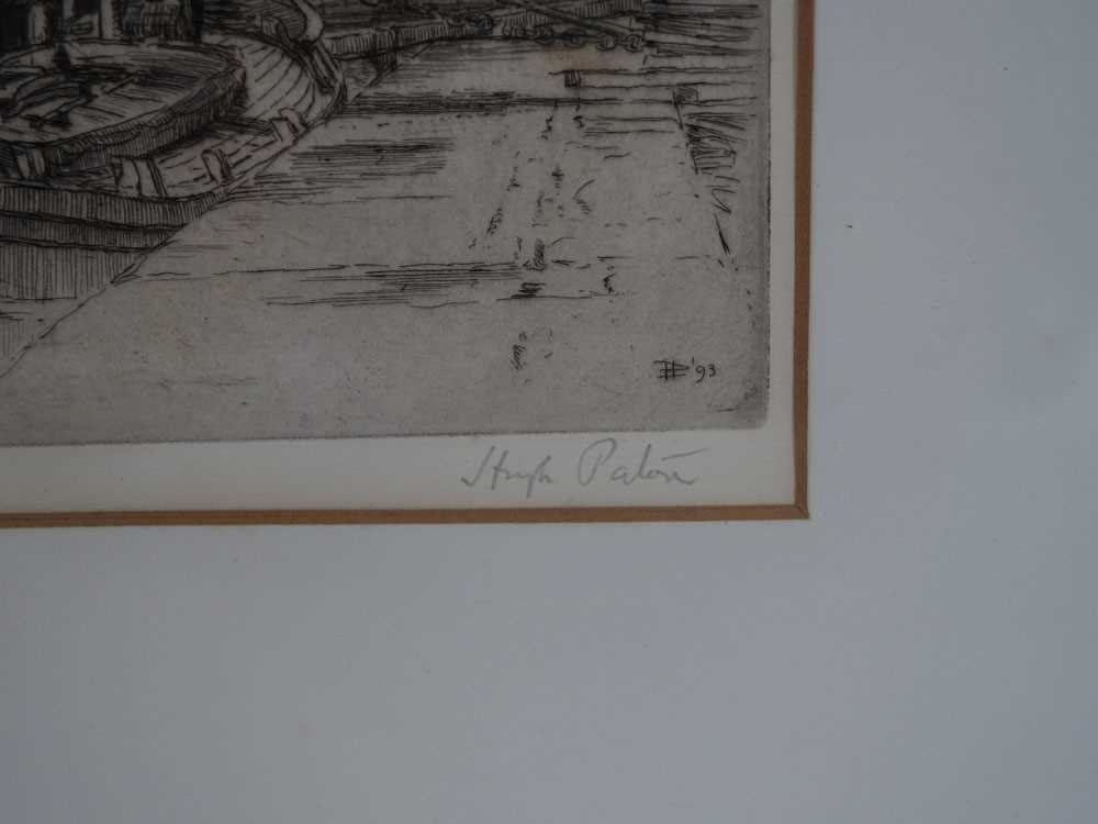 Hugh Paton (1853-1927), Ships loading at harbour,signed in pencil,etching,image 14 x 20 cm - Bild 3 aus 4