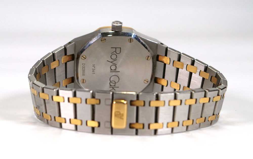 A gentleman's stainless steel and gold plated Royal Oak No. 341 automatic wristwatch by Audemars - Image 2 of 25