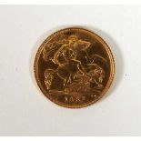 A half sovereign dated 1982