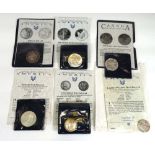 Six American silver coins:Morgan dollar dated 1885,Eisenhower dollar dated 1972,Columbian half
