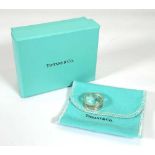 A Tiffany & Co. silver '1837' band ring, ring size Q, boxed, together with a silver torque type