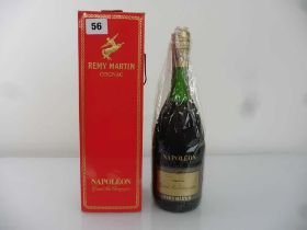 A bottle of Remy Martin Grande Fine Champagne Napoleon Cognac with box no size stated, export