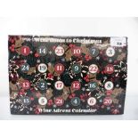 +VAT A Wine Advent Calendar with 24 mini wine bottles 18.7cl each (Note VAT added to bid price)