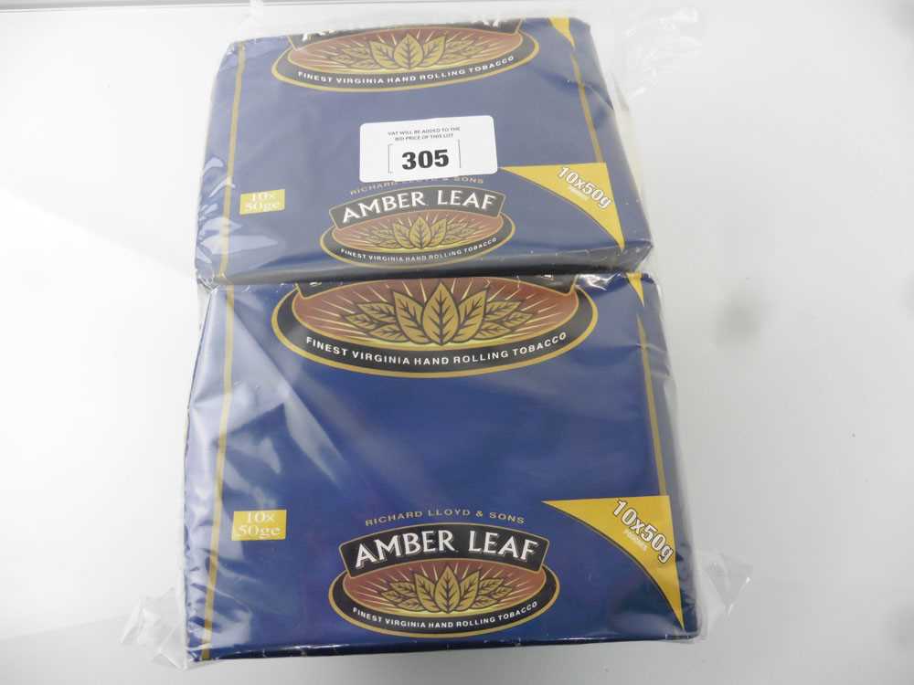 +VAT 3 packs of 10x 50g pouches of Amber Leaf Finest Virginia Hand Rolling Tobacco (Note VAT added