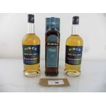 +VAT 3 bottles, 1x Bushmills 12 year old Distillery Reserve Single Malt Irish Whiskey with carton