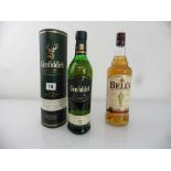 2 bottles, 1x Glenfiddich 12 year old Signature Single Malt Scotch Whisky with carton 40% 70cl &