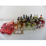 +VAT Approx 54 assorted 5cl miniatures & 11 pouches including Rum, Vodka, Baileys, Tequila,
