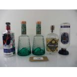 +VAT 5 bottles of Gin, 1x Forty Spotted Classic Tassie Gin from Tasmania 40% 70cl, 2x Shivering