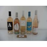 +VAT 5 bottles of Rose, 1x Le Bijou de Sophie Valrose 2021, 1x La Courtade 2021 Porquerolles Cote de