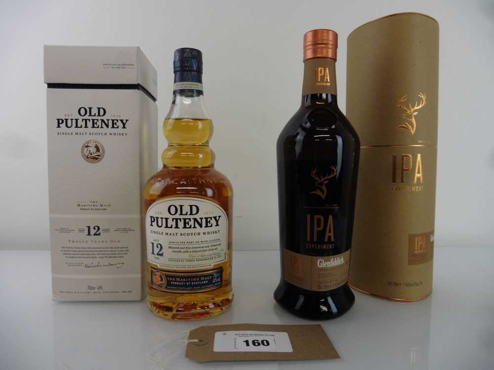 +VAT 2 bottles, 1x Glenfiddich IPA Experimental Series 01 Single Malt Scotch Whisky with carton