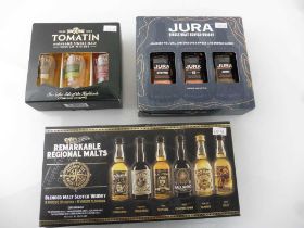 +VAT 3 Whisky Gift Sets, 1x Douglas Laing's Remarkable Regional Malts Set of 6, 1x Jura Single