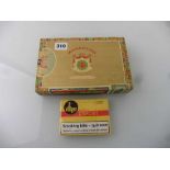 A wooden box of 25 Macanudo Jamaica Casa Real No.2 cigars & a pack of 5 Villiger Classic Export