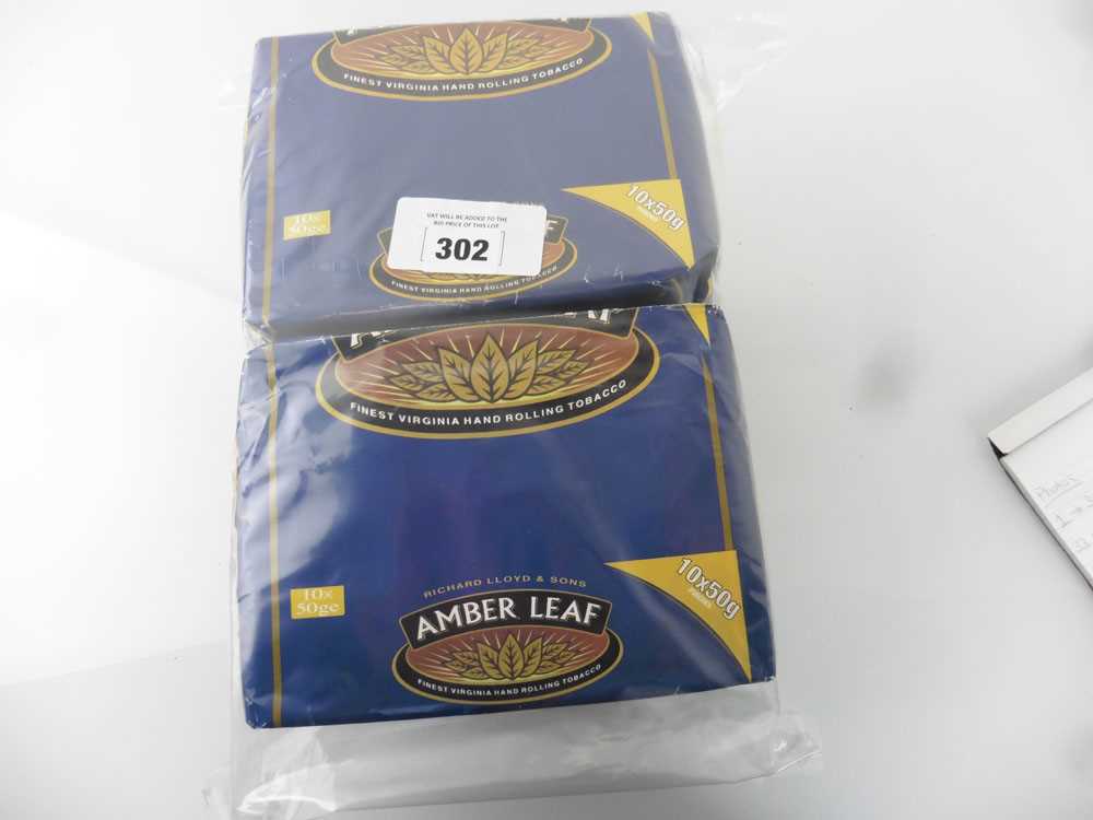 +VAT 3 packs of 10x 50g pouches of Amber Leaf Finest Virginia Hand Rolling Tobacco (Note VAT added
