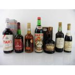 7 various bottles, 1x Cossarts 10 year old Special Madeira 75cl, 1x Slovenske Tokaiske Vino Tokajsky