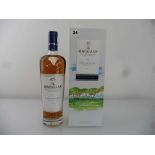 A bottle of The MACALLAN "Home Collection" The Distillery Highland Single Malt Scotch Whisky with