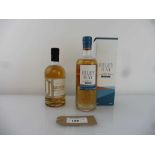 +VAT 2 bottles, 1x Filey Bay Flagship Yorkshire Single Malt Whisky with box 46% 70cl & 1x Mackmyra