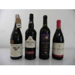 4 bottles, 1x W&J Graham's 1997 Late Bottled Vintage Port, 1x Terres de Galets 2009 Cote Du Rhone,
