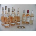 +VAT 9 bottles of Rose, 6x Chateau de la Deidiere Cotes De Provence 2021 France, 1x Domaine De