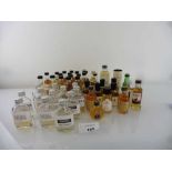 +VAT 32 assorted Whisky miniatures 5cl & 12x Mossburn cask samples (Note VAT added to bid price)
