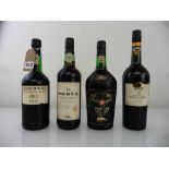 4 bottles, 1x Cockburn's 2000 Late Bottled Vintage Port (ullage top shoulder), 1x Noval 10 year