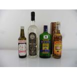 4 various bottles, 1x Becherovka Original Czech 38% 50cl, 1x Kpyha 1997 50% 75cl, 1x Trejos