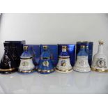 6 Bells Celebration Decanters of Extra Special Old Scotch Whisky, 1x Queen Elizabeth 60th Birthday