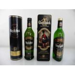 2 bottles of Glenfiddich Single Malt Scotch Whisky, 1x Pure Malt Special old Reserve in tin "Clan