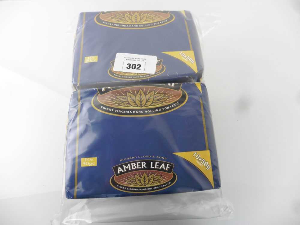 +VAT 3 packs of 10x 50g pouches of Amber Leaf Finest Virginia Hand Rolling Tobacco (Note VAT added - Bild 2 aus 2