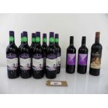 +VAT 12 bottles, 9x Lindeman's Bin 50 Shiraz 2021 Australia, 2x Morrisons Pinot Noir & 1x 19