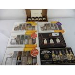 +VAT 7 various Whisky Tasting box sets comprising 38 different whisky miniatures, mostly 5cl each (