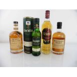 4 various bottles of Scotch, 1x Glenfiddich 12 year old Single Malt Whisky 40% 35cl, 1x Monkey