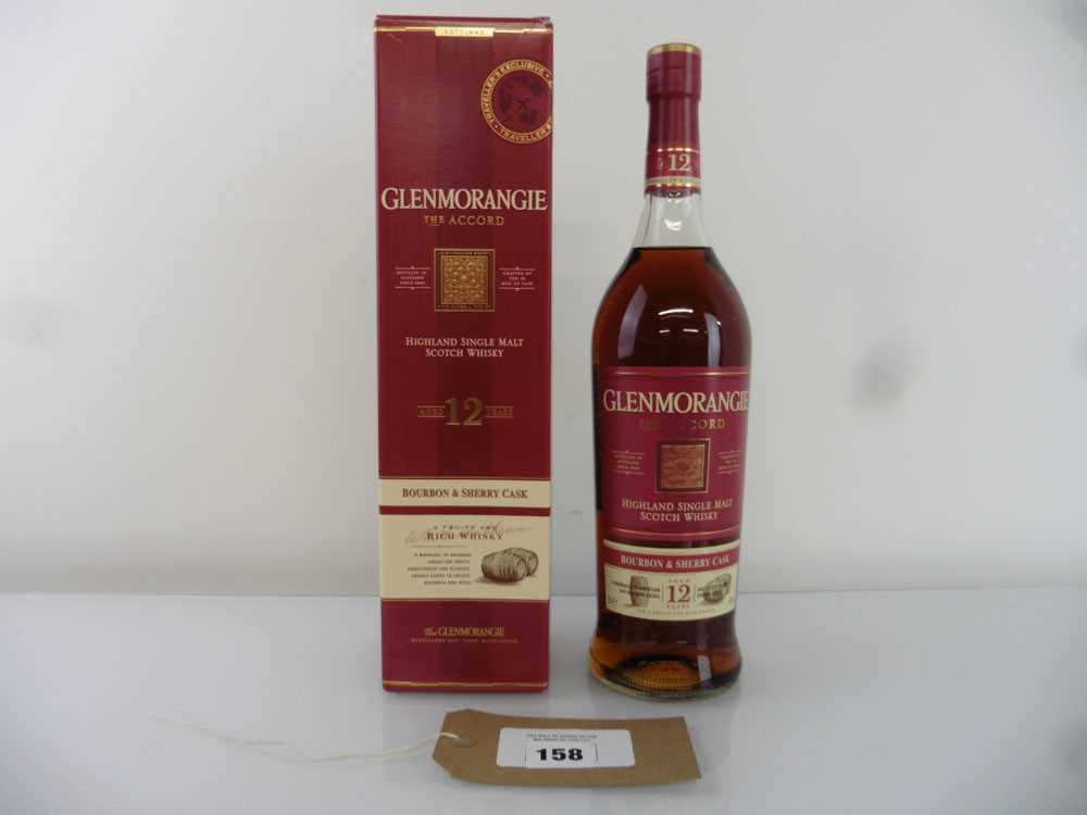 +VAT A bottle of Traveller's Exclusive Glenmorangie The Accord 12 year old Bourbon & Sherry Cask