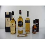 +VAT 4 various bottles, 1x Linkwood 12 year old Speyside Single Malt Scotch Whisky with box 43%