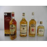 4 various bottles of Whisky, 1x Whyte & Mackay Special Reserve Scotch 43% 1 litre, 1x William