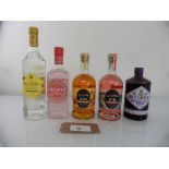 +VAT 5 bottles of Gin, 1x Hendrick's Midsummer Solstice Limited Release 70cl 43.4 %, 1x Bloom