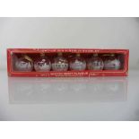 +VAT A boxed set of 6 Light up Gin Liqueur Xmas Baubles Winter Berry Flavour with edible gold